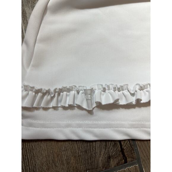 Smith & Quinn The Avalon Top w/ Ruffle Detail White Athletic Tank Top Women’s S - Picture 6 of 6